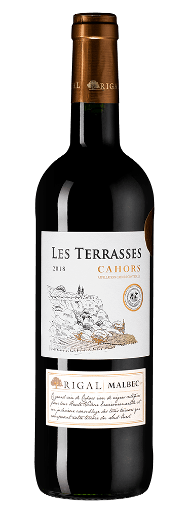 Вино Cahors Les Terrasses Malbec, Rigal