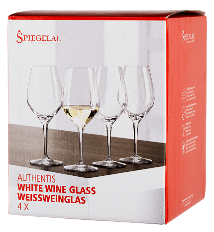 Набор из 4-х бокалов Spiegelau Authentis для белого вина